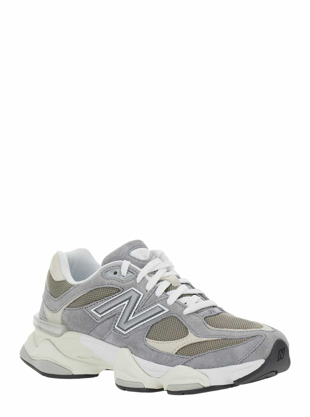 New Balance 9060 Grey Sneaker With Side Logo And Chunky Sole In Suede Unisex