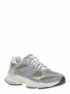New Balance 9060 Grey Sneaker With Side Logo And Chunky Sole In Suede Unisex