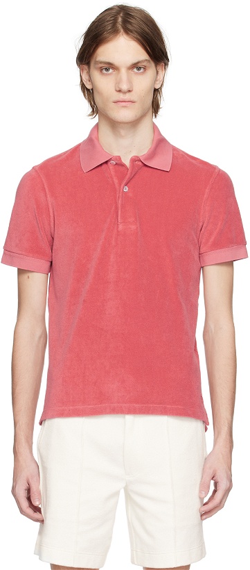Photo: TOM FORD Pink Towelling Polo