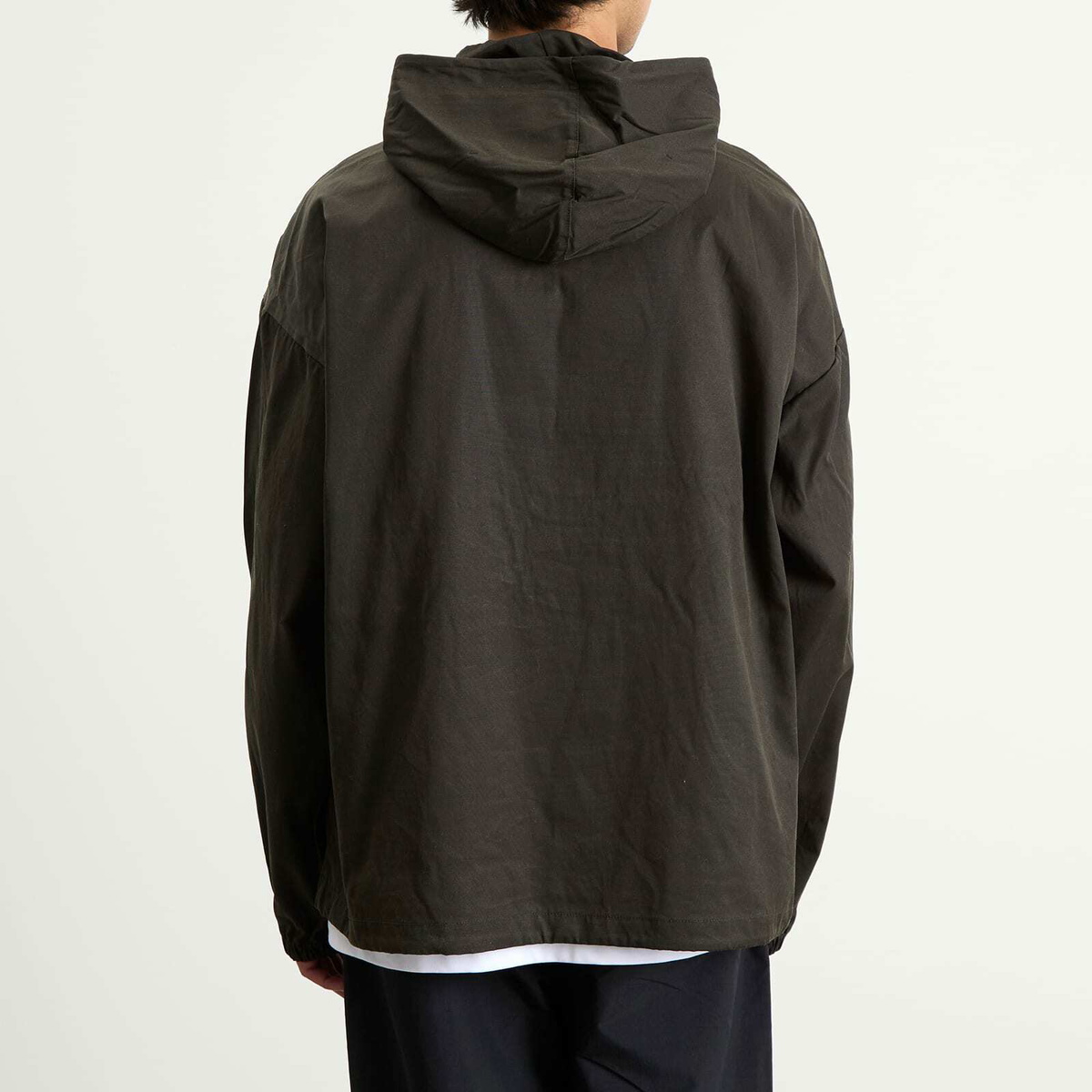 Umbro by Slam Jam Men's Masked Waxed Anorak in Dark Olive
