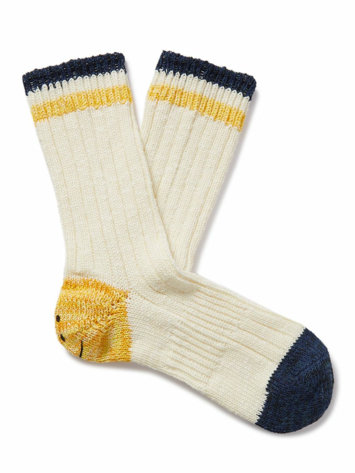 Photo: KAPITAL - Intarsia Cotton and Hemp-Blend Socks