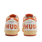 Rhude Men's Rhecess Low Sneakers in White/Orange