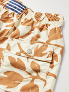 Atalaye - Lorenia Mid-Length Printed Recycled Swim Shorts - Orange