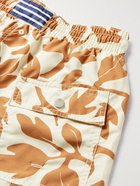 Atalaye - Lorenia Mid-Length Printed Recycled Swim Shorts - Orange