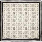 Marc Jacobs Off-White & Black J Marc Square Scarf