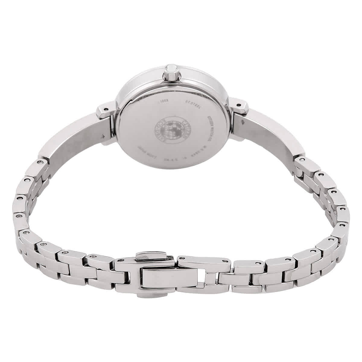 Citizen Silhouette Crystal Eco-Drive White Dial Ladies Watch EM0860-51D