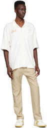 Rhude White Cotton Short Sleeve Shirt