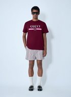 Gucci Striped Logo Motif Shorts