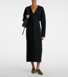 Plan C Cotton-blend midi dress