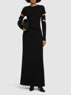 HELMUT LANG Slash Cut Out Long Sleeve Top