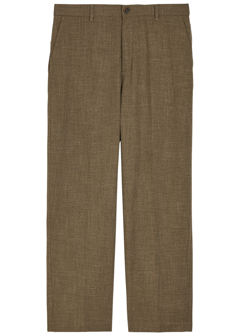 Les Deux Randall Straight-leg Woven Trousers Khaki