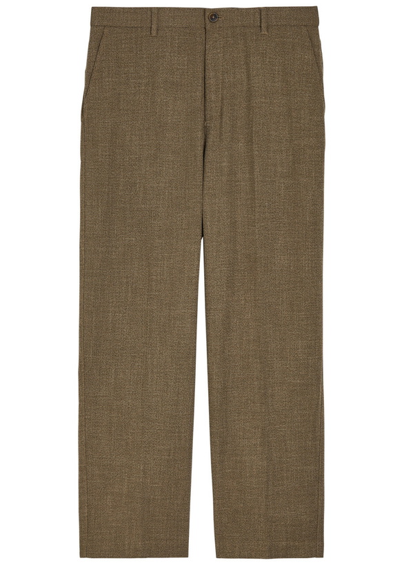 Photo: Les Deux Randall Straight-leg Woven Trousers Khaki