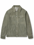 Brunello Cucinelli - Suede Trucker Jacket - Green