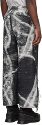 VEIN Gray Fringe Trousers