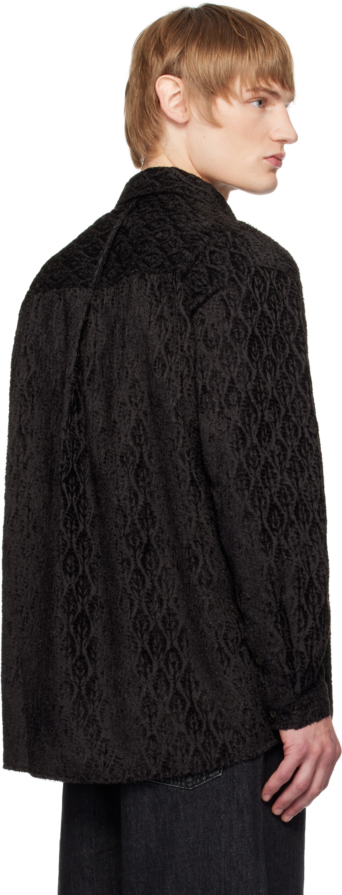Youth Black Loosed Shirt