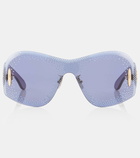 Loewe Anagram embellished mask sunglasses