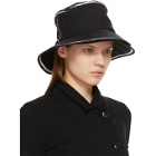 Ys Black Linen Layer Bucket Hat