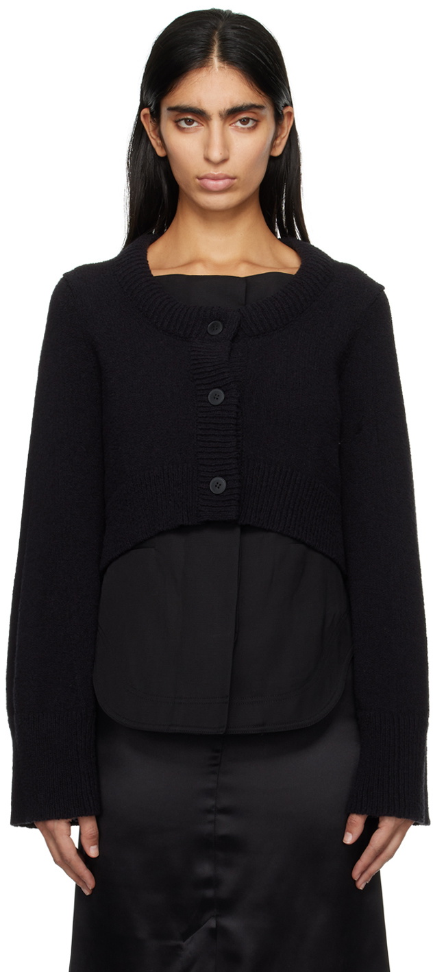 Loulou Studio Black Armand Cardigan Loulou Studio