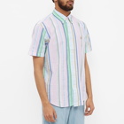 Polo Ralph Lauren Men's Funmix Stripe Vacation Shirt in Pink/Blue Multi