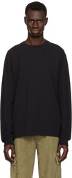 John Elliott Black LS University T-shirt