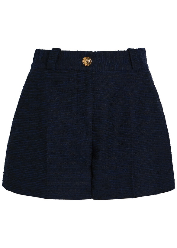 Photo: Blaze Milano Teke Cotton-blend Shorts Navy