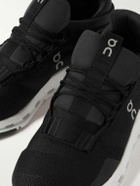 ON - Cloudnova Rubber-Trimmed Mesh Running Sneakers - Black