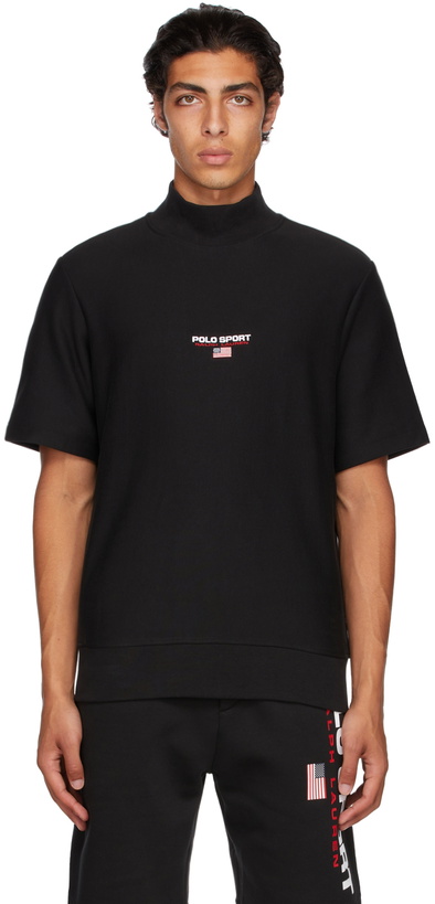 Photo: Polo Ralph Lauren Black Logo Short Sleeve Sweatshirt