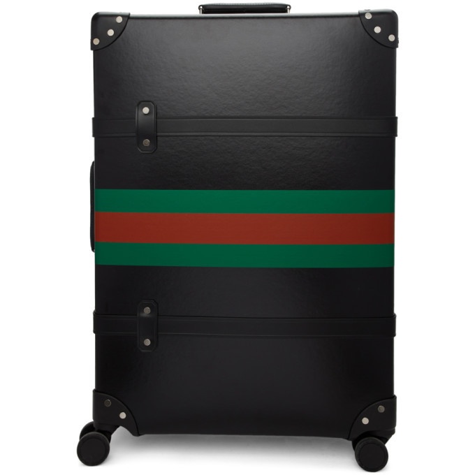 Photo: Gucci Black Globe-Trotter Edition Web Large Trolley Suitcase