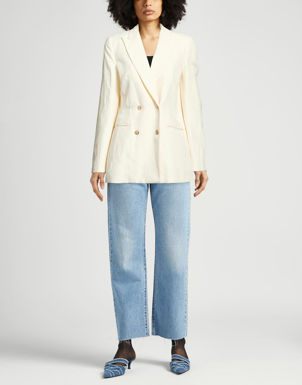 Twinset Womens Blazer Ivory