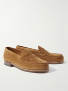 J.M. Weston - 180 Moccasin Suede Loafers - Brown