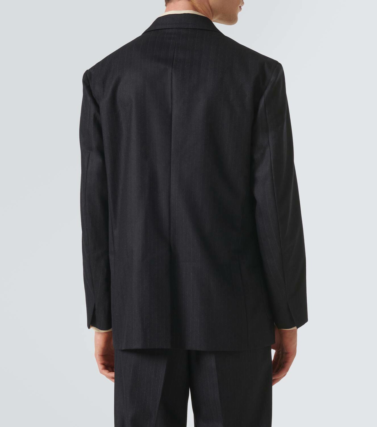 定番人気！ Auralee Pinstripe Auralee blazer flannel silk and wool トップス
