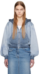 Juun.J Blue Tie-Dye Hoodie