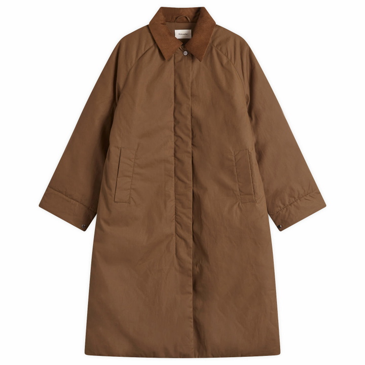 Photo: Holzweiler Women's Debbie Oiled Jacket in Dark Brown