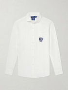 Polo Ralph Lauren - Wimbledon Logo-Embroidered Linen Shirt - White