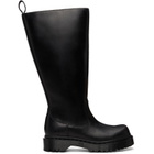 Dr. Martens Black Rejena Hi Old Harness Leather Tall Boots