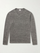 Massimo Alba - Leo Knitted Linen Sweater - Gray