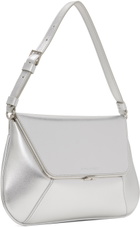 Amina Muaddi Silver Ami Bag