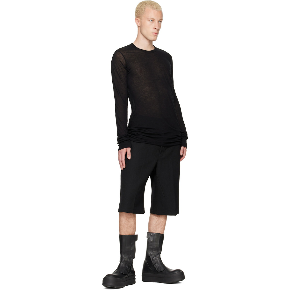 Rick Owens Black Tower Basic LS T-shirt