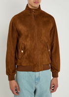 Valentino Garavani Suede Jacket Brown