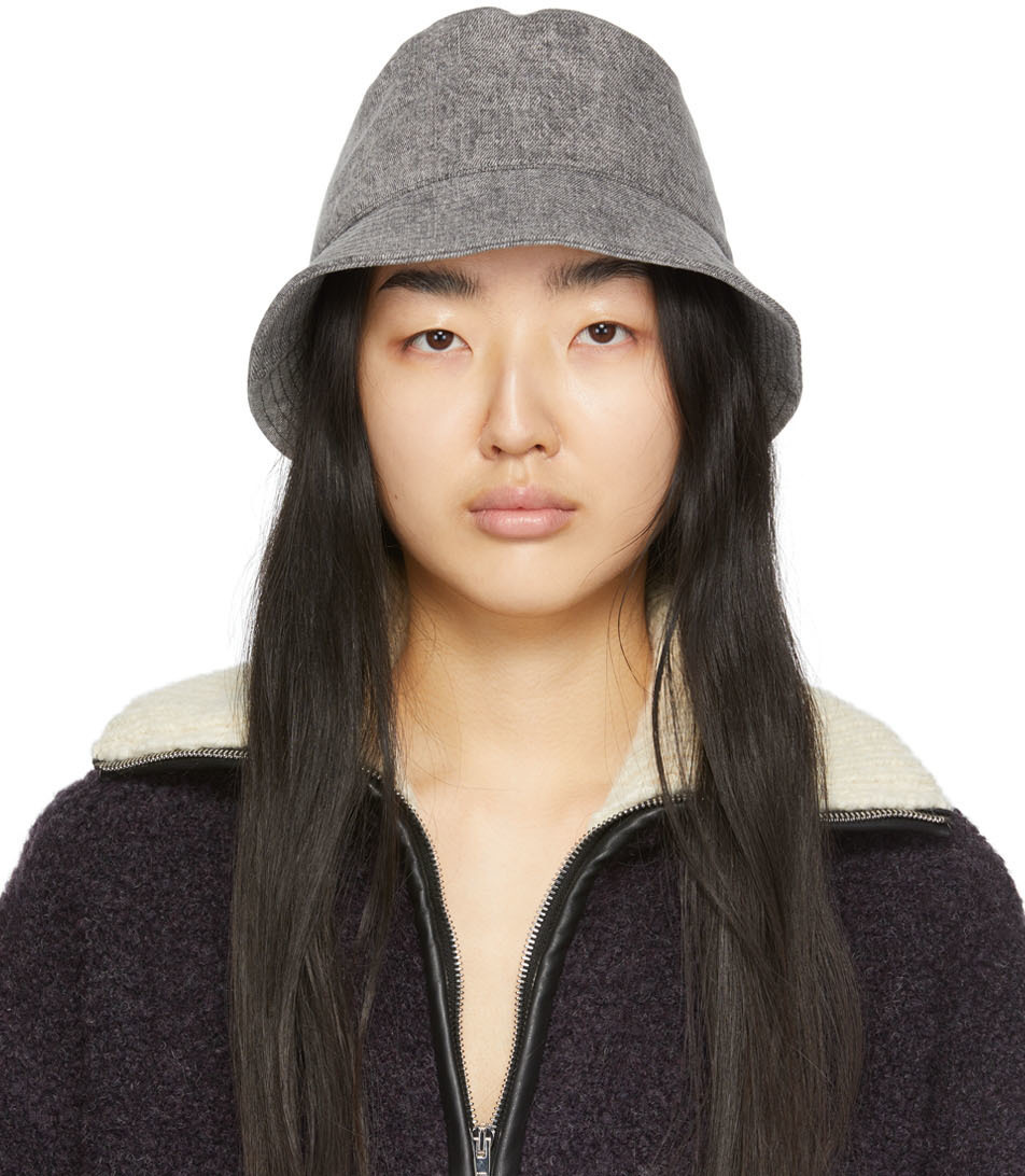 ISABEL MARANT バケットハット グレー ISABEL MARANT バケットハット グレー