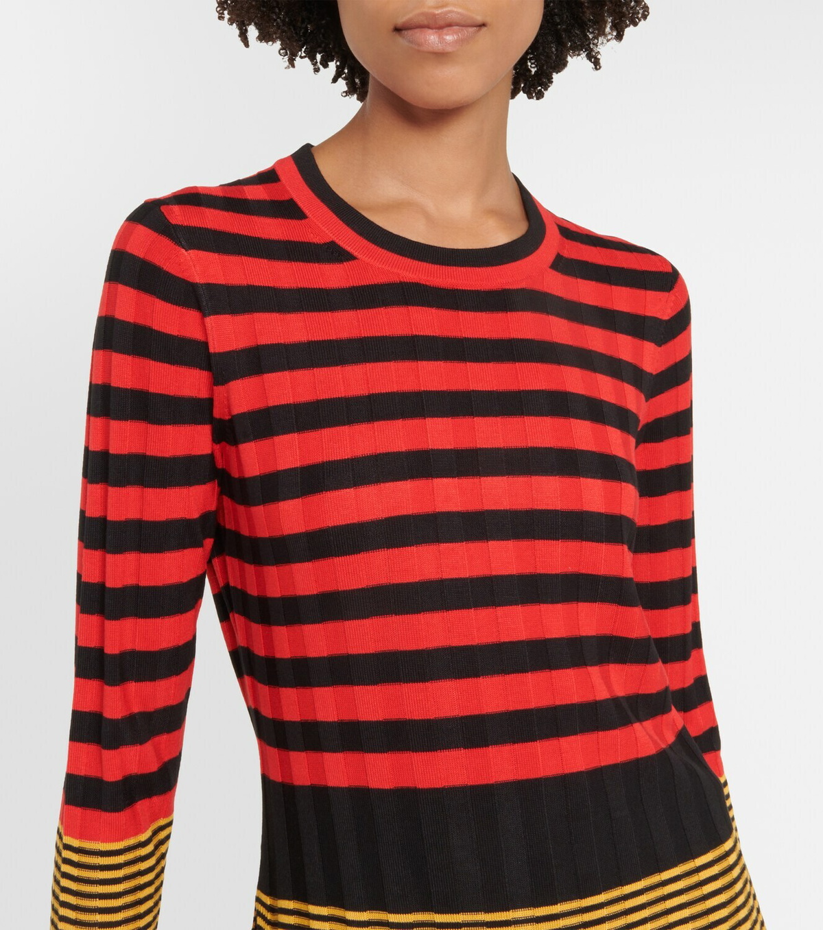 Proenza Schouler Slinky stripe long sleeve sweater