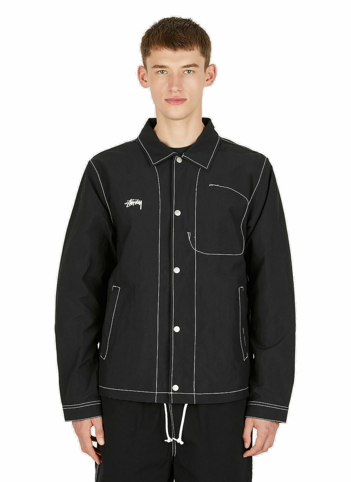 Folsom Jacket in Black Stussy