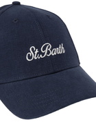 MC2 Saint Barth Linen Embroidered Ball Cap Catcher