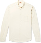 Barena - Slim-Fit Herringbone Cotton Shirt - Ecru