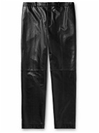 SAINT LAURENT - Straight-Leg Panelled Leather Trousers - Unknown