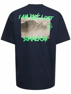 PALM ANGELS - I Am Lost Print Cotton T-shirt