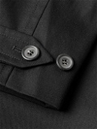 A.P.C. - Lou Belted Double-Breasted Cotton and Wool-Blend Twill Trench Coat - Black