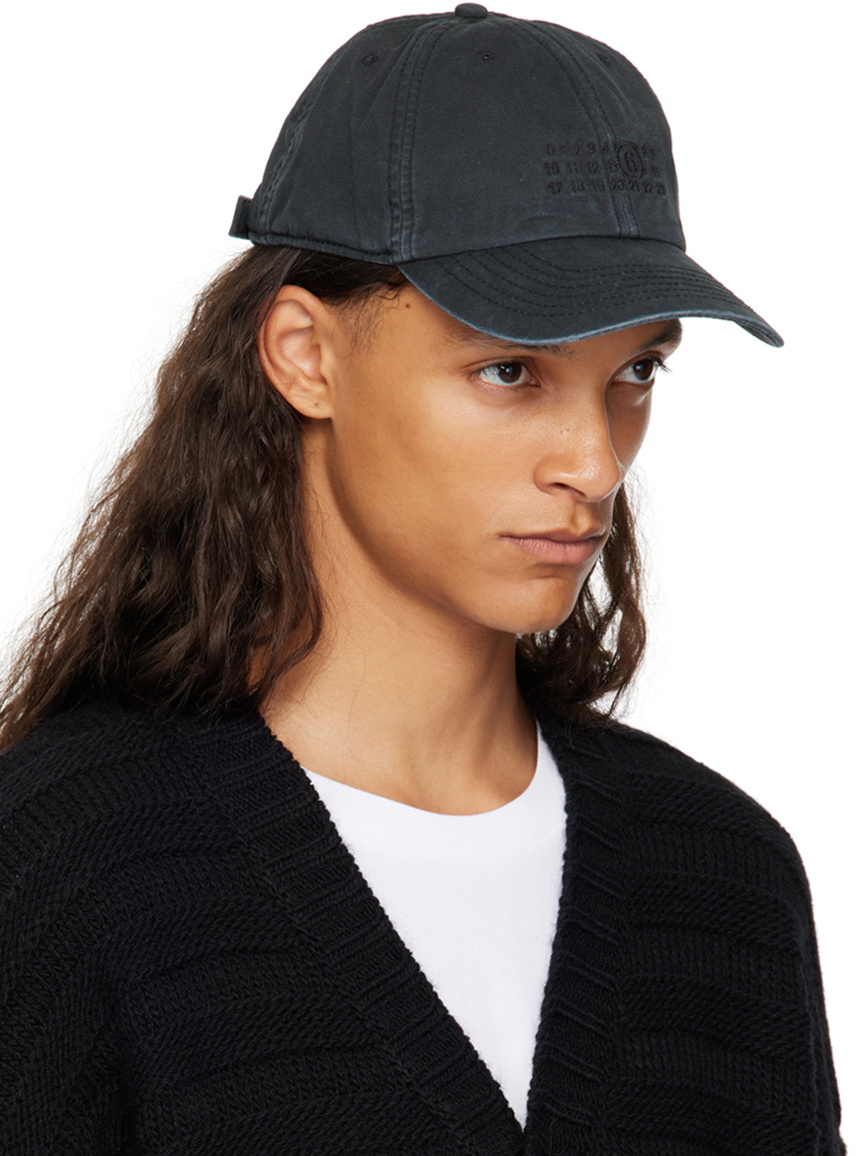キャップ MM6 MAISON MARGIELA MM6 Maison Margiela Black Baseball Cap MM6 Maison Margiela