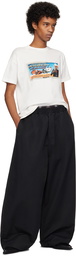 WILLY CHAVARRIA Black Exposed Boxer Trousers