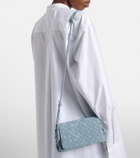 Bottega Veneta Notturno Intrecciato suede crossbody bag